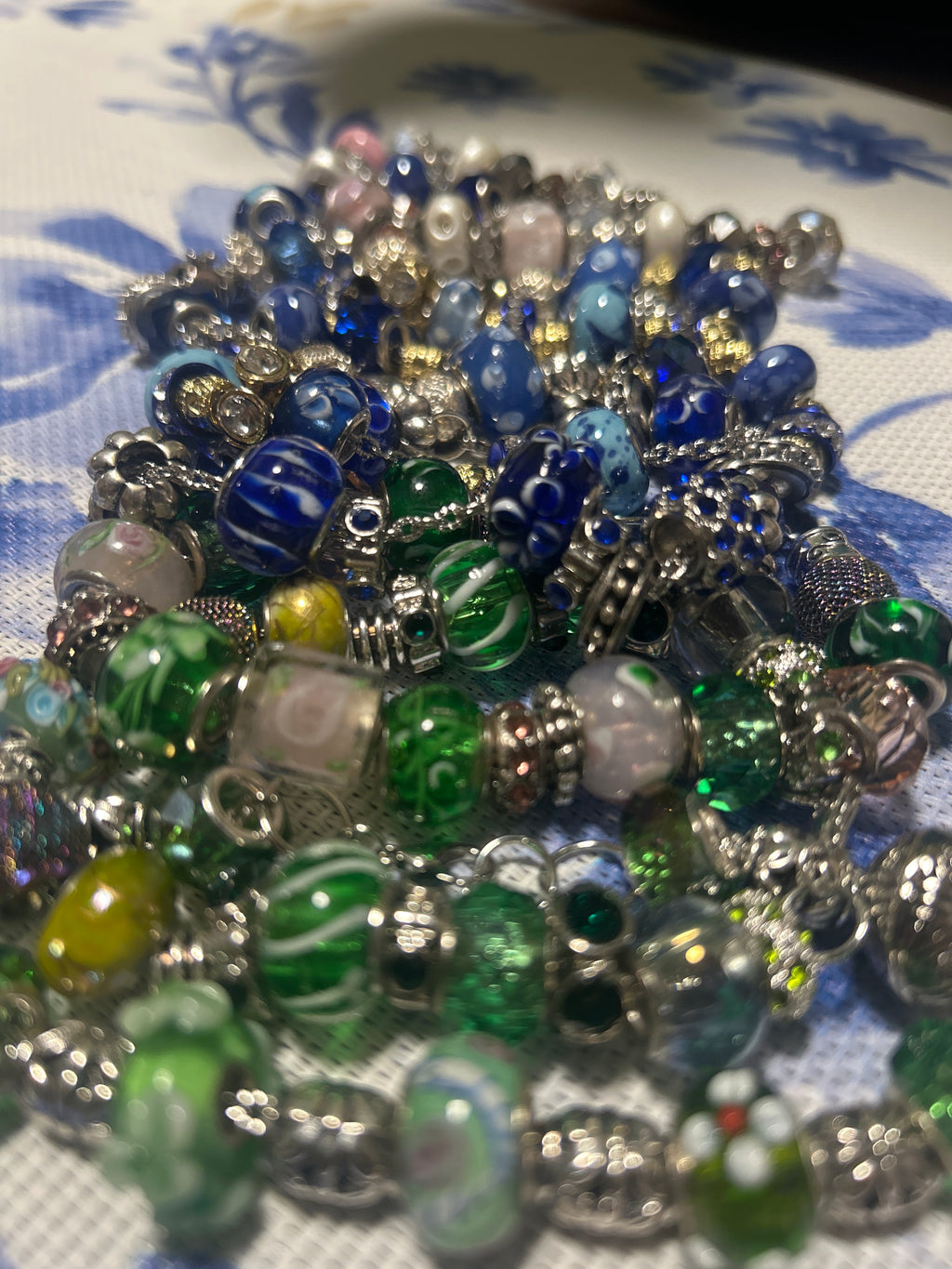 Glass bead bracelets
